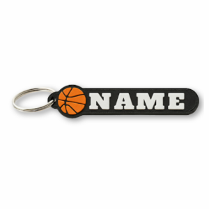Basketball Keychain with Custom Name